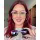 Armação de óculos de grau - Adriana 3 pontos cod 6025 - dourado haste detalhe preto clip on preto C1