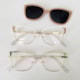 Armação de óculos de grau - Afrodite 0193 - branco com dourado detalhe rosé c5 clip on rose