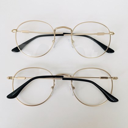 Armação de óculos de grau - Alice 319 - dourado C2