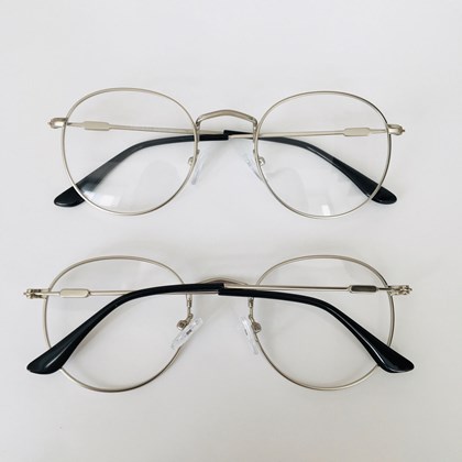 Armação de óculos de grau - Alice 319 - prata C1
