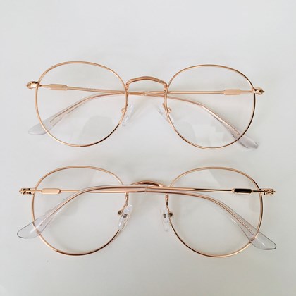Armação de óculos de grau - Alice 319 - Rose gold C6