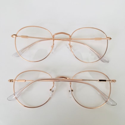 Armação de óculos de grau - Alice 319 - Rose gold C6 Armação de óculos de grau - Alice 319 - Rose gold C6
