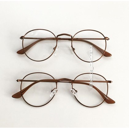Armação de óculos de grau - Alice - Bronze lente Marrom