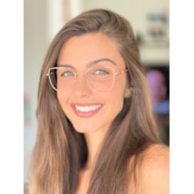 Armação de óculos de grau - Aline Glow 8574 - Rose gold c5