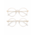 Dourado clip on preto lente marrom