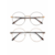 Marrom com dourado clip on marrom fosco