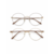 Nude com dourado clip on nude
