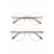 Rose com dourado clip on rose transparente