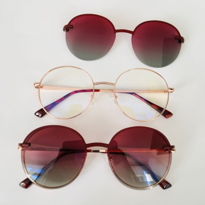Armação de óculos de grau - Aloha two 80105 - Rose gold C5 Armação de óculos de grau - Aloha two 80105 - Rose gold C5