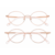 rose gold clip on marrom