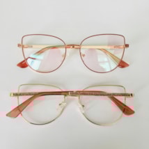 Armação de óculos de grau - Amandinha Glow 8540 - nude rosado C3 Armação de óculos de grau - Amandinha Glow 8540 - nude rosado C3