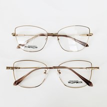 Armação de óculos de grau - Amandita fechado 6933 titanium - bronze