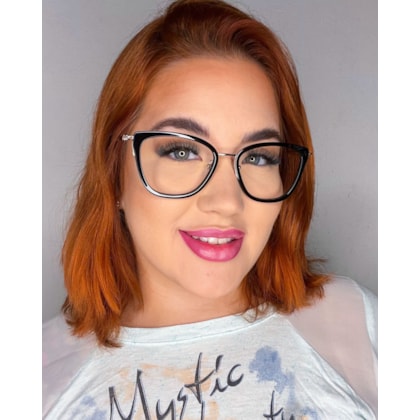Armação de óculos de grau - Andressa 7017 - preto Armação de óculos de grau - Andressa 7017 - preto