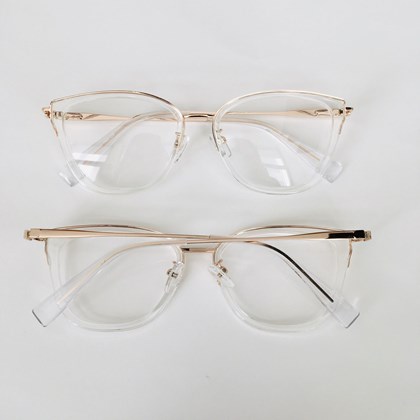 Armação de óculos de grau - Andressa 7017 - transparente