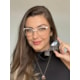 Armação de óculos de grau - Antonella 0232 - branco com dourado clip on preto C8