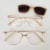 Rose gold clip on dourado transparente