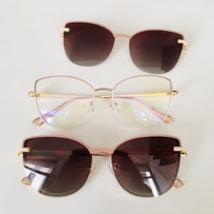 Armação de óculos de grau - Aurora 2.0 versão 95951 - branco com nude C11 Armação de óculos de grau - Aurora 2.0 versão 95951 - branco com nude C11