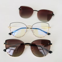 Armação de óculos de grau - Aurora 2.0 versão 95951 - preto com animal print clip on preto Armação de óculos de grau - Aurora 2.0 versão 95951 - preto com animal print clip on preto