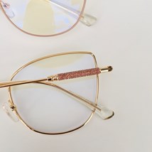 Armação de óculos de grau - Aurora brilho 95761 - branco com nude C6