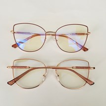 Armação de óculos de grau - Aurora brilho 95761 - nude chocolate com rose gold C2 Armação de óculos de grau - Aurora brilho 95761 - nude chocolate com rose gold C2
