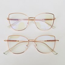 Armação de óculos de grau - Aurora brilho 95761 - Rose gold C8