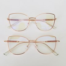 Armação de óculos de grau - Aurora brilho 95761 - Rose gold C8 Armação de óculos de grau - Aurora brilho 95761 - Rose gold C8