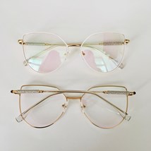 Armação de óculos de grau - Aurora Glow 81038/80062 - branco com dourado