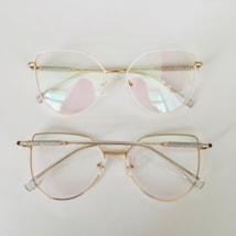 Armação de óculos de grau - Aurora Glow 81038/80062 - branco com dourado Armação de óculos de grau - Aurora Glow 81038/80062 - branco com dourado