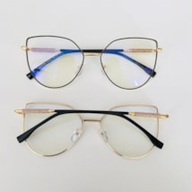 Armação de óculos de grau - Aurora Glow 81038/80062 - preto com dourado Armação de óculos de grau - Aurora Glow 81038/80062 - preto com dourado