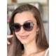 Armação de óculos de grau - Aurora shine 2 em 1 cod 0254 - dourado ponteira transparente clip on preto C8