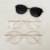 dourado ponteira transparente clip on preto
