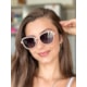 Armação de óculos de grau - Aurora shine 2 em 1 cod 0254 - Rose com dourado clip on rose C3