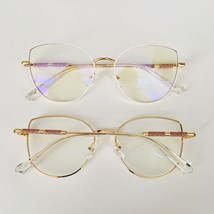 Armação de óculos de grau - Aurora Shine 81132 - branco com dourado C11