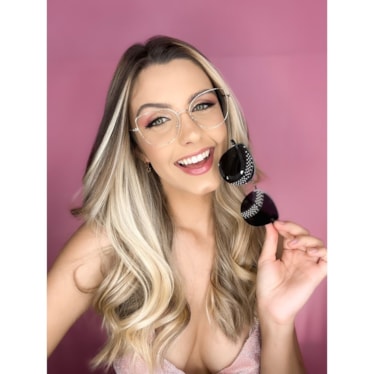 Armação de óculos de grau  - Aurora Two - Rose Gold