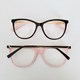 Armação de óculos de grau - Beatriz 3029 - preto fundo rosa C7