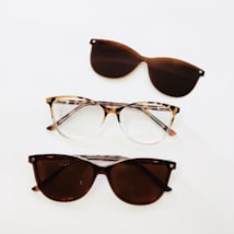 ARMAÇÃO DE ÓCULOS DE GRAU - BETINA 6101 - ANIMAL PRINT COM TRANSPARÊNCIA COM LENTE MARROM ARMAÇÃO DE ÓCULOS DE GRAU - BETINA 6101 - ANIMAL PRINT COM TRANSPARÊNCIA COM LENTE MARROM