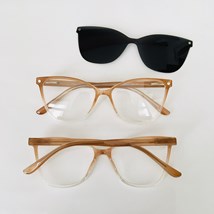 Armação de óculos de grau - Brubis 6105 - dourado transparente lente preta C6