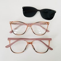 Armação de óculos de grau - Brubis 6105 - furta cor rose com cinza lente preta C1