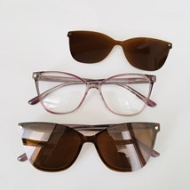 Armação de óculos de grau - Brubis 6105 - furta cor roxo transparente lente marrom C4