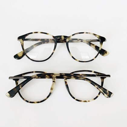 Armação de óculos de grau - Bruna 3843 - animal print claro c2