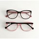 Armação de óculos de grau - Bruninha 10051 - Preto fundo rosa