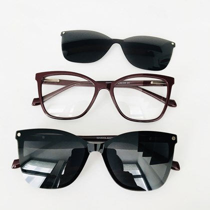 Armação de óculos de grau - Camila 8003 - Bordo C4