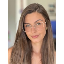 Armação de óculos de grau - Camile Glow 8573 - rose gold C5