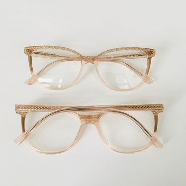Armação de óculos de grau - Carmel Glow 90052 - Dourado Glow