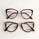 Armação de óculos de grau - Catarina 25031 - Animal print Clip on preto C3