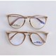 Armação de óculos de grau - Cathe 25026 - Dourado Transparente lente marrom C5