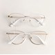 Armação de óculos de grau - Charlotte 88007 - Branco com dourado