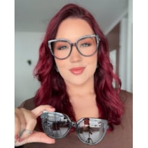 Armação de óculos de grau - Cindy sapatinho 81585 - marrom C2