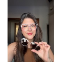 Armação de óculos de grau - Cindy sapatinho 81585 - transparente C1