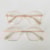 rose gold ponteira transparente
